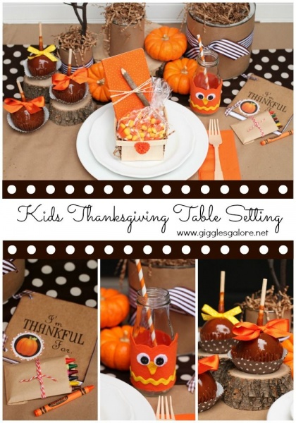 Kids Thanksgiving Table