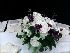 Purple and White Flower Arrangement