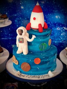 Outer Space Birthday Cake